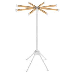 Foldable Bamboo Clothes Drying Rack With 40 Hanger Slots, Space Saving Laundry Drying Stand For Indoor Use (Option: defaulttitle)