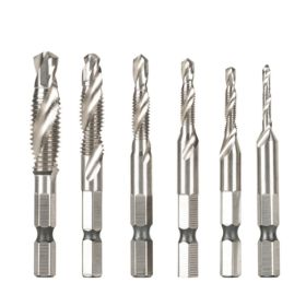Wind Batch Hex Shank Twist Drill Bit Titanium Plated 6.35 Handle 10PC 13PC Set   High Speed Steel (Option: Sliver)