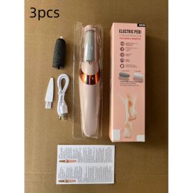 Electric Foot Grinder Foot Peeling Machine Foot Repair Tool (Option: Toothpaste Box Pink 3pcs)