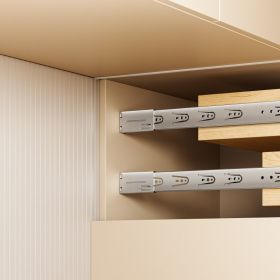 Drawer Cabinet Slides Brackets 10 Pairs For 100 LBS Side Mount Rail (Option: Silver)
