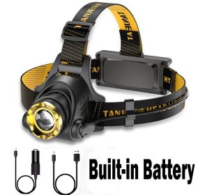 12000000lm LED Headlamp USB Rechargeable Headlight Head Torch Lamp Flashlight(Free shipping via DHL Ground/FedEx Ground; can't ship via USPS self (Quantity: 1 pc)