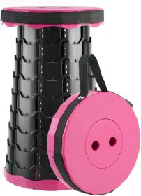Retractable Quick Stool (Color: Pink)