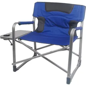 Folding Padded Adult Director Camping Chair (Color: Blue)