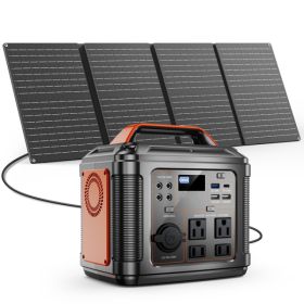 Powerbank 300w Portable Power Station With 60w Solar Panel For Camping Solar Generator 296Wh 80000mAh Lithium Battery (Option: Default)